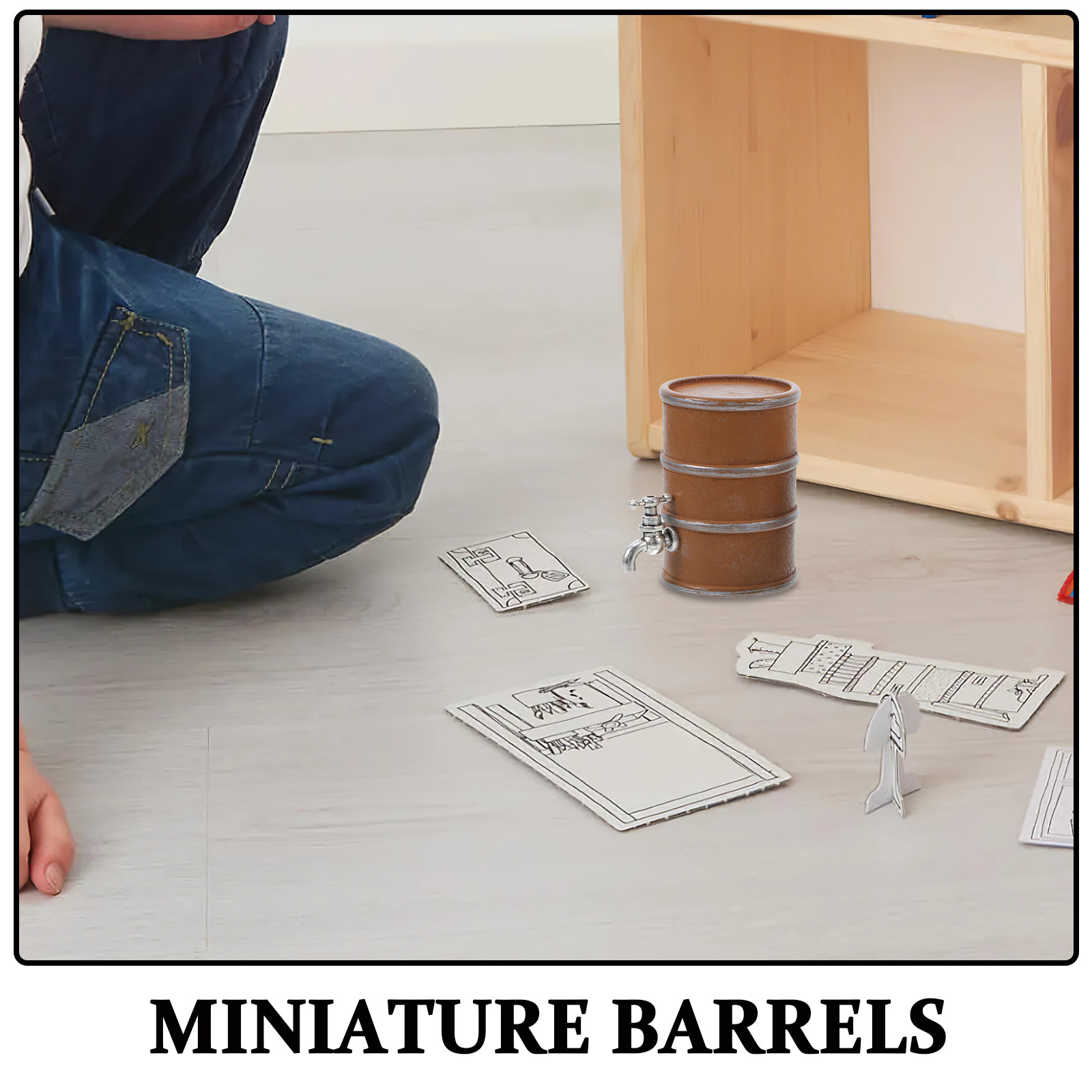 2Pcs Mini Wooden Wine Barrels  - Wine Y Beer recension och pris