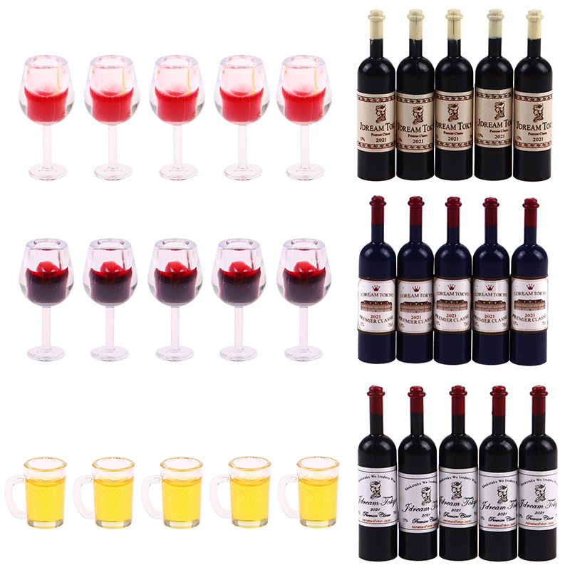 5Pcs Dollhouse Miniature Wine  - Wine Y Beer recension och pris